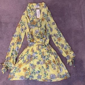 Long sleeve floral dress